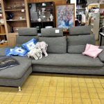 Wohnlandschaft Couch Schillig Stoff grau