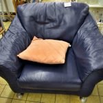 Sessel Leder lila