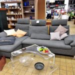 Wohnlandschaft Schillig Stoff grau