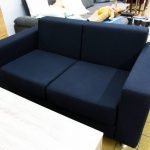Couch Sofa 2er blau