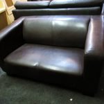 Couch Sofa 2er braun